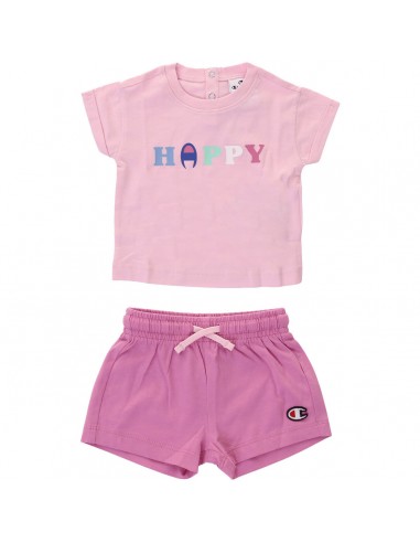 CHAMPION 404976 CONJUNTO NIÑA HAPPY ROSA