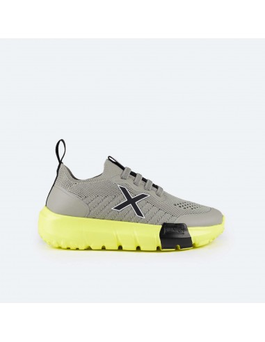 MUNICH ZAPATILLA JONY GRIS AMARILLO NIÑO