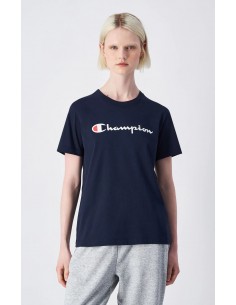 CHAMPION CAMISETA AZUL MUJER