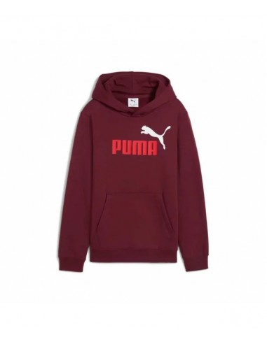 PUMA ESSENTIALS SUDADERA JR GRANATE 