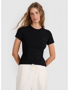 4F CAMISETA SLIM NEGRA...