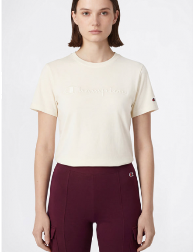 CHAMPIONS YS084 CAMISETA CREMA MUJER