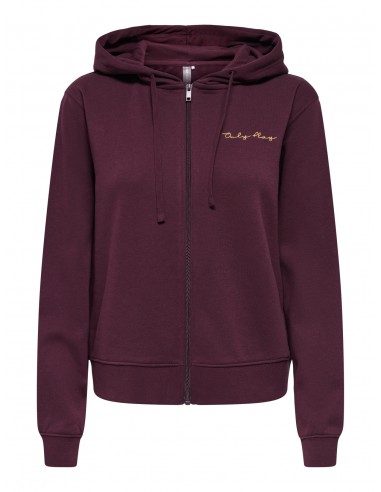 ONLY PLAY PACE SUDADERA ABIERTA VINO
